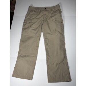 5.11 Tactical Pants Mens 36x30 Khaki Cargo Work Utility Outdoor Poly Cotton